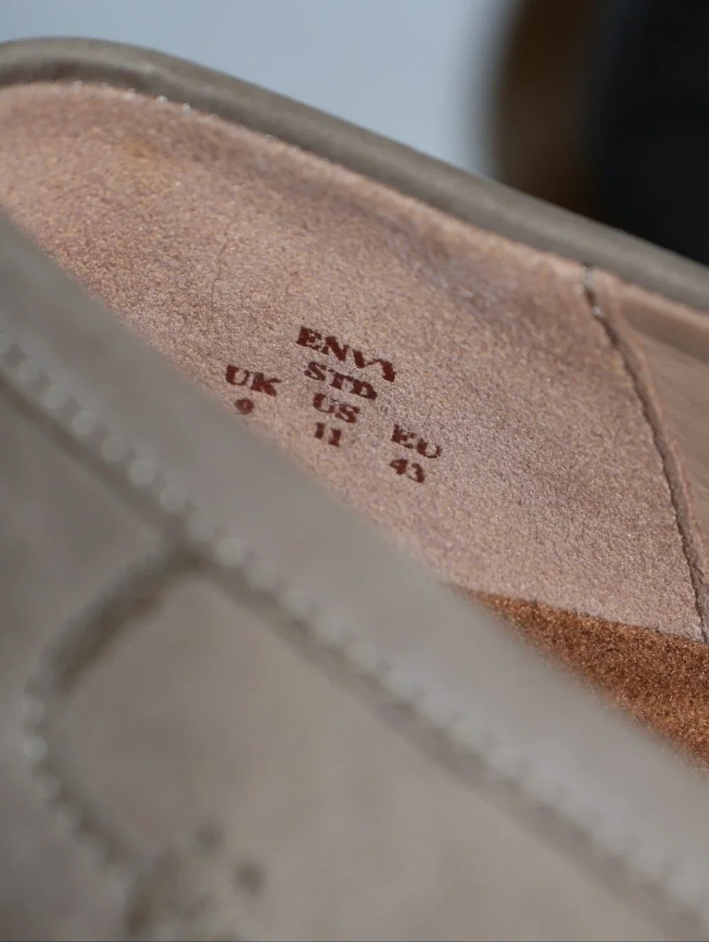 Hotter Envy Slip-On Taupe-Brown Comfort Loafers.